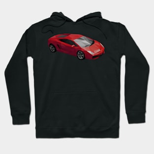 Low Poly Sports Car Hoodie